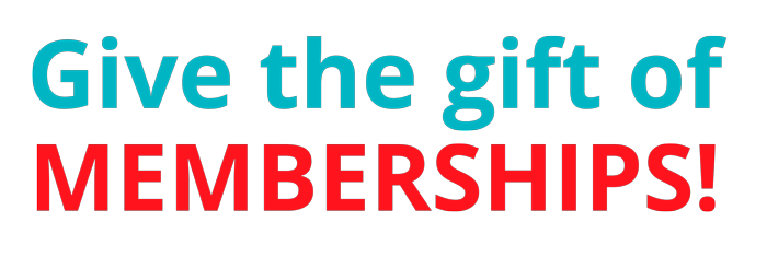Give the Gift of Memberships text Give the Gift of Memberships text