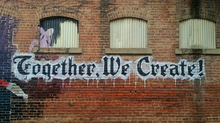 together we create graffiti 