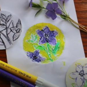 Easy Styrofoam and Marker Printmaking with Kids