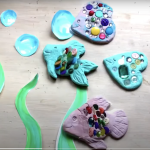 Clay Rainbow Fish