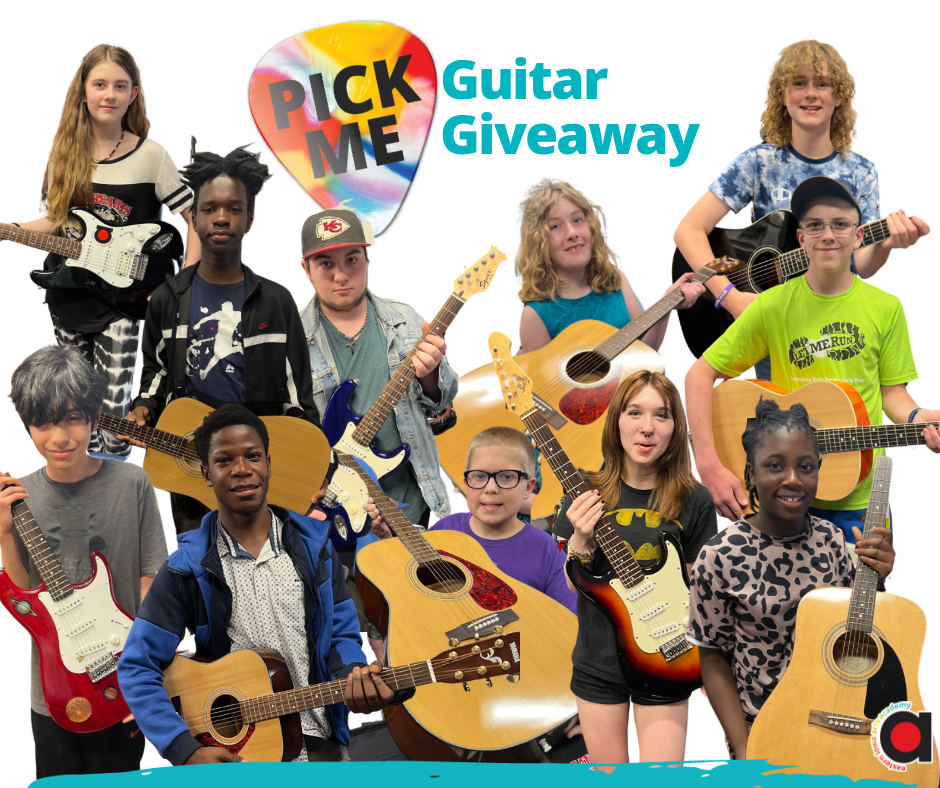 EIAA gave away 11 guitars and 8 week's worth of private lessons to area youth!