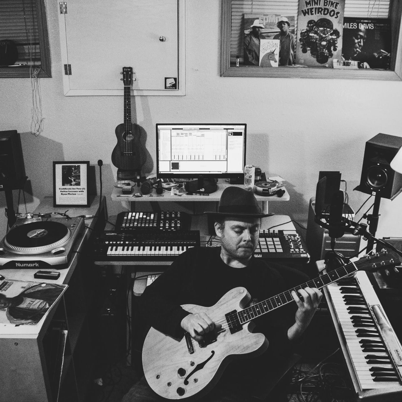 Ryan Phelan in the Recording Studio Ryan Phelan in Recording Studio