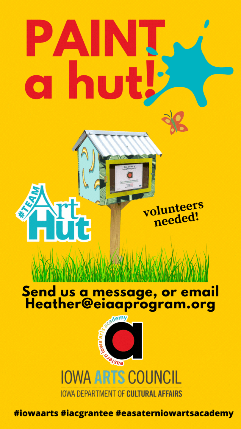 Volunteer to paint an Art Hut! Volunteer to paint an Art Hut!